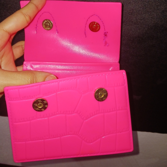 Women Hot pink neon mini purse bag - Picture 8 of 11